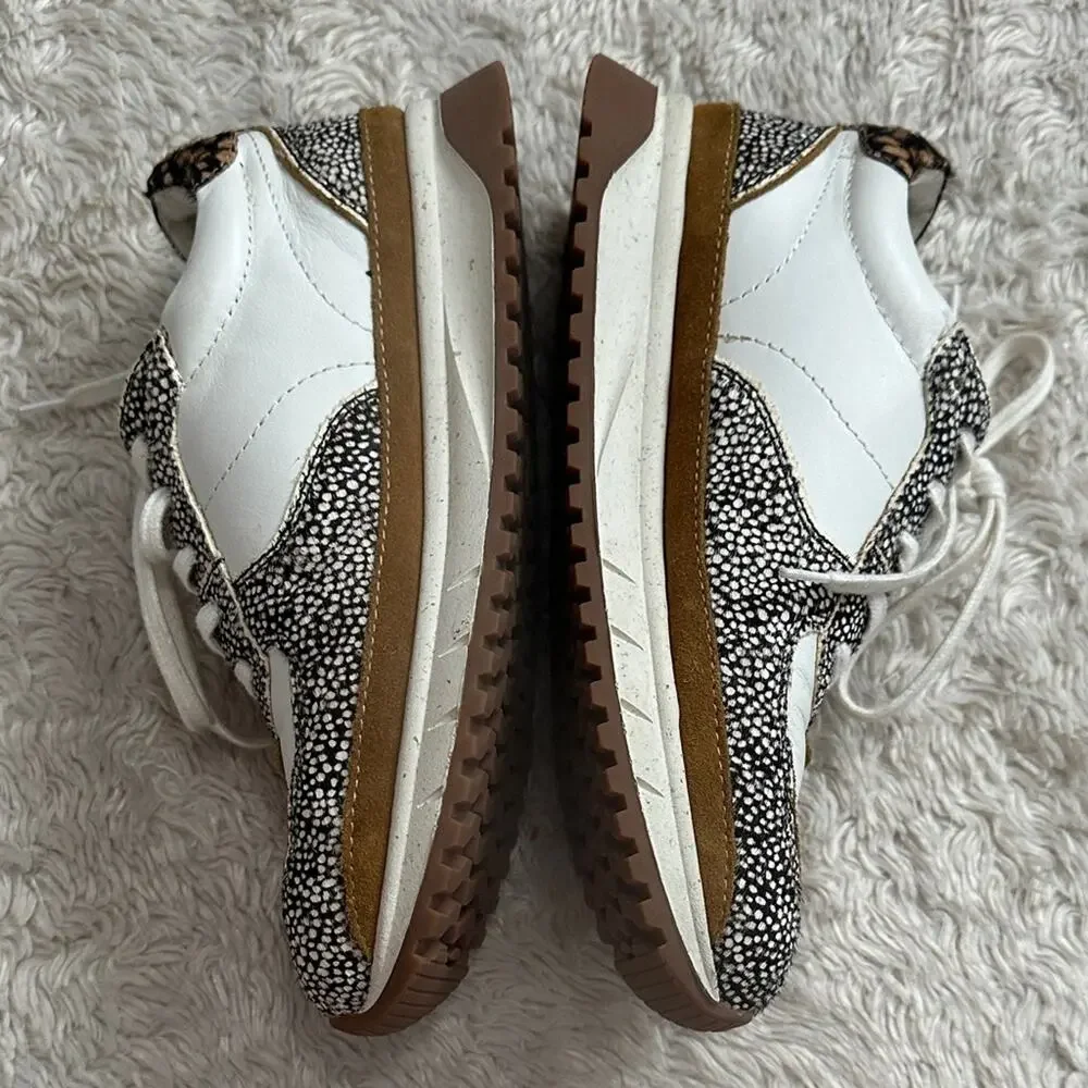 Madewell Deer Patterned Athletic Leather Cowhair Sneakers Pinterest